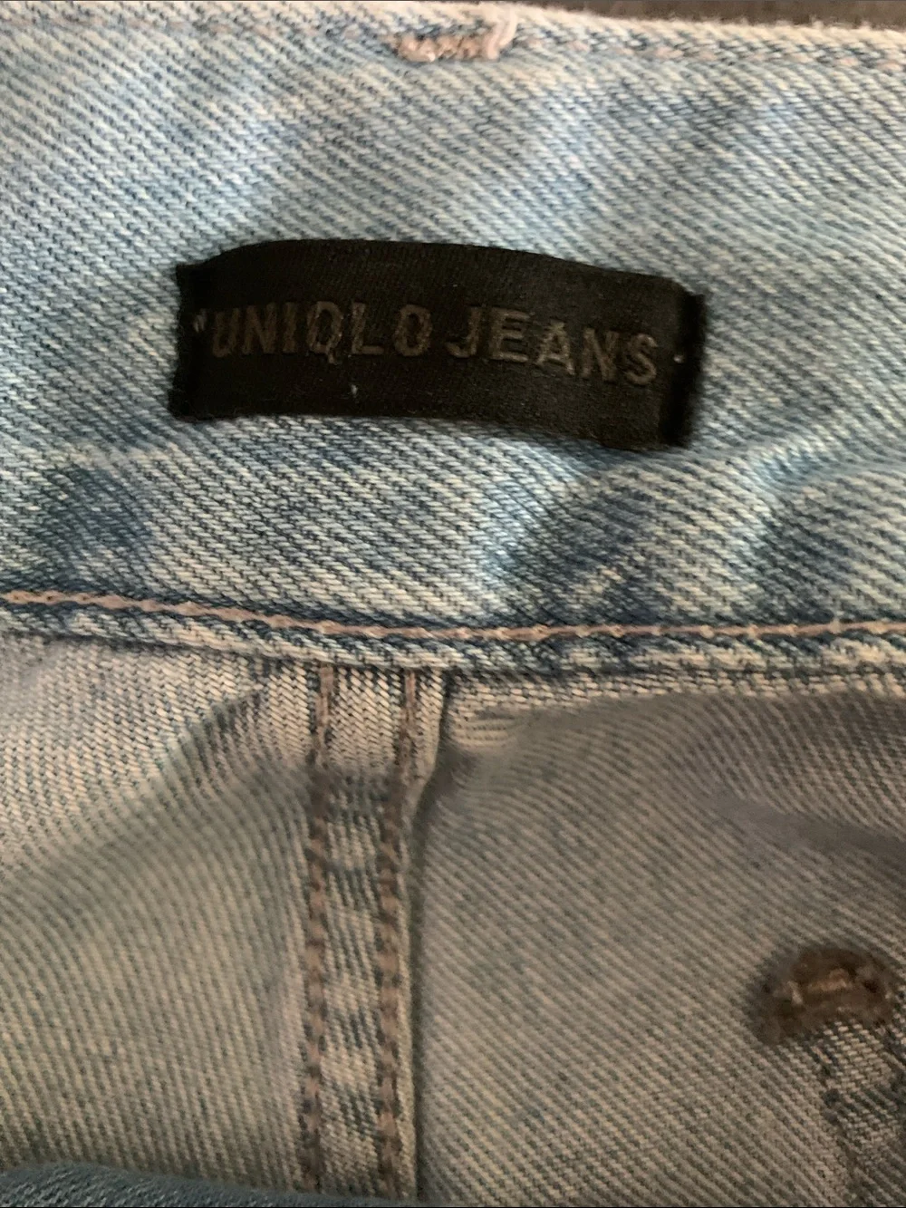 Uniqlo Light Blue Wide-Leg Jeans - Picture 3 of 14